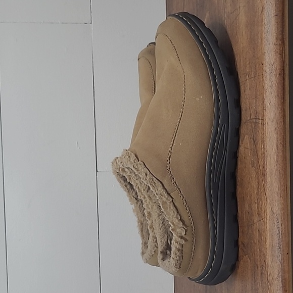 DREW Palmer Clog Brown Microsuede Slipper Clogs Men's sz 10.5 - Picture 4 of 10